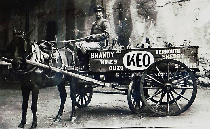 Keo Cyprus delivery wagon credit Vintage Signs Cyprus date unkown