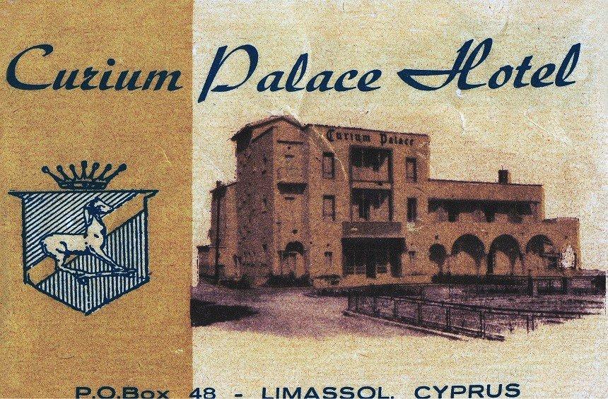 retro cards Curium Palace Photo Cy arch