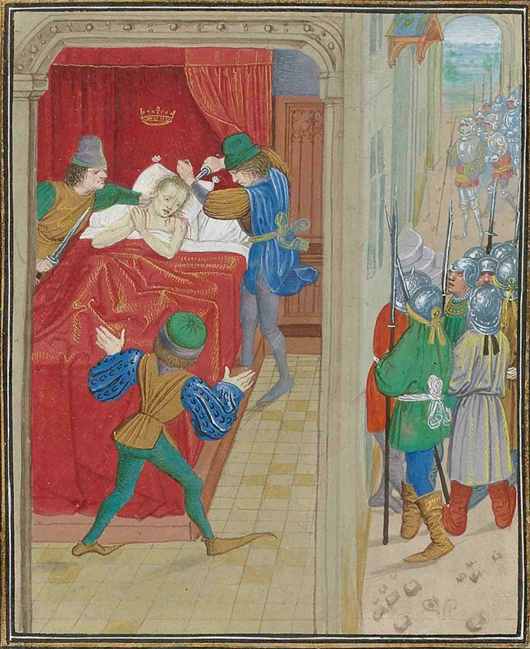 король кипра петр заговор картина Жана Фруассара XV века