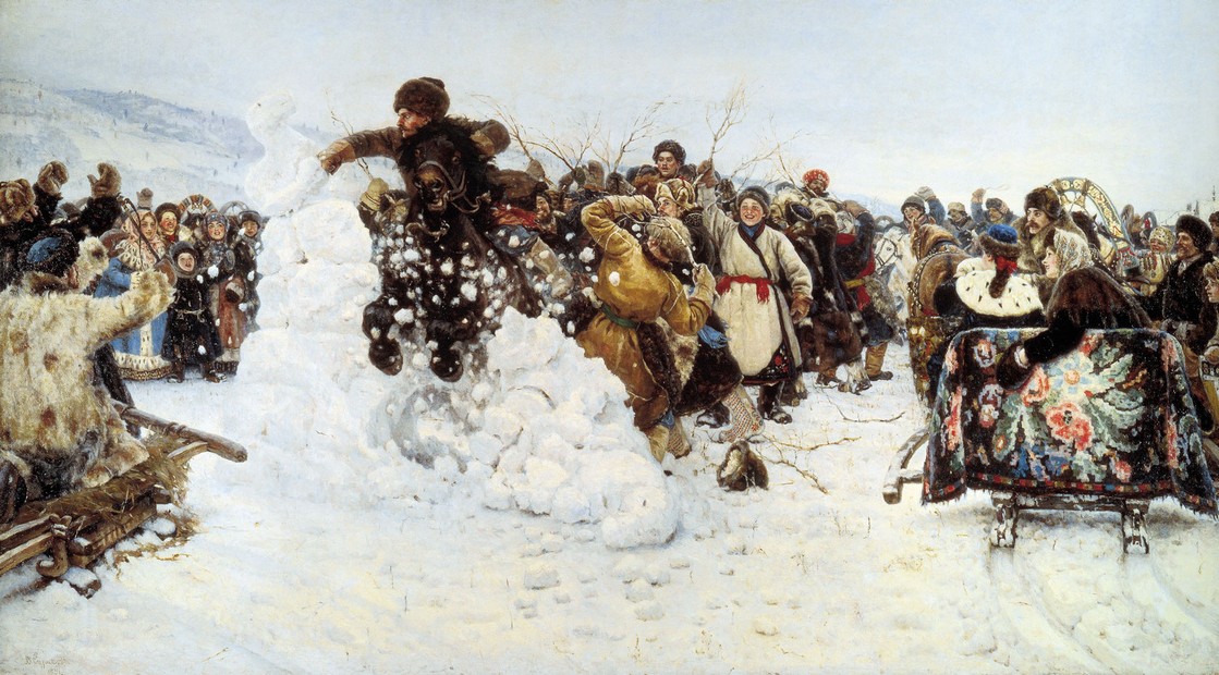 В.И.Суриков Взятие снежного городка 1891 wikipedia