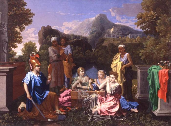 Poussin 1656 Achilles on Skyros wikimedia