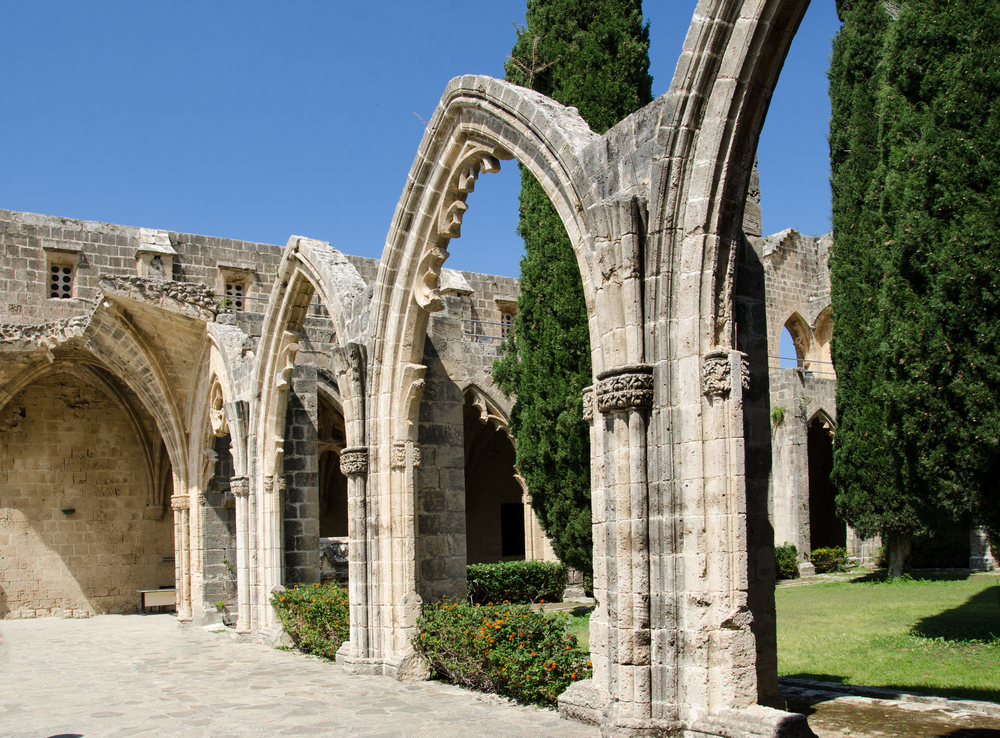 Bellapais Abbey arch columns bellapais abbey northern cyprus