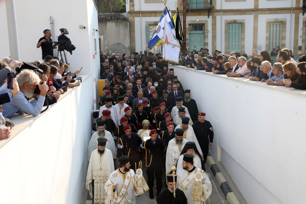 Funeral of Archbishop of Cyprus 12 11 2022 politis1