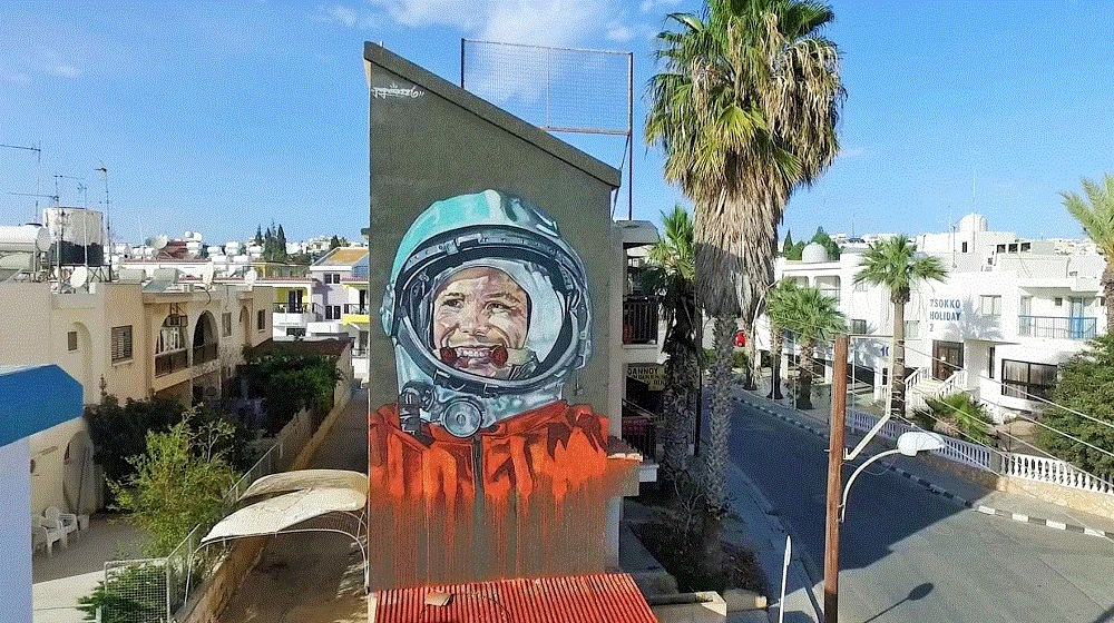 Gagarin graffiti