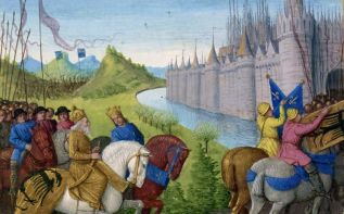 Участники Второго крестового похода (1145—1149) прибывают в Константинополь. Автор: Jean Fouquet. Фото: wikipedia.org