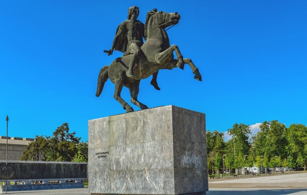 Памятник Александру Македонскому в Салониках, Греция. Фото pixabay.com 